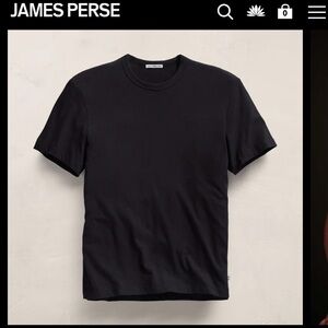 James Perse Short Sleeve Crew Neck Shirt
